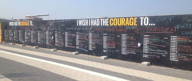 courage wall