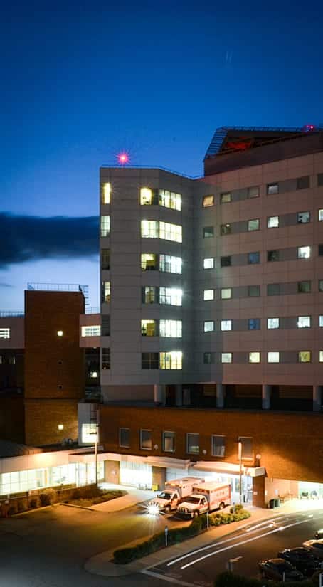 UVA Medical Center Emergency Entrance Night