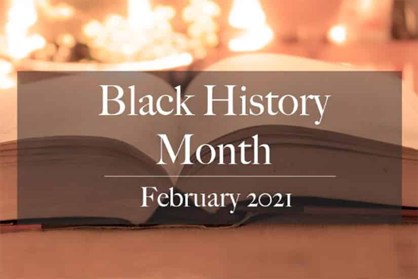 open book with text Black History month
