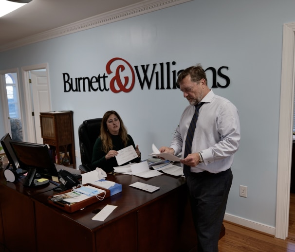 Burnett & Williams office scene