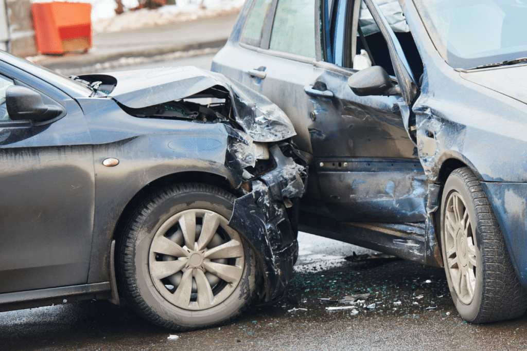 car crash t-bone collision