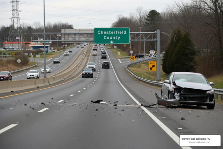 Car accident claim Chesterfield