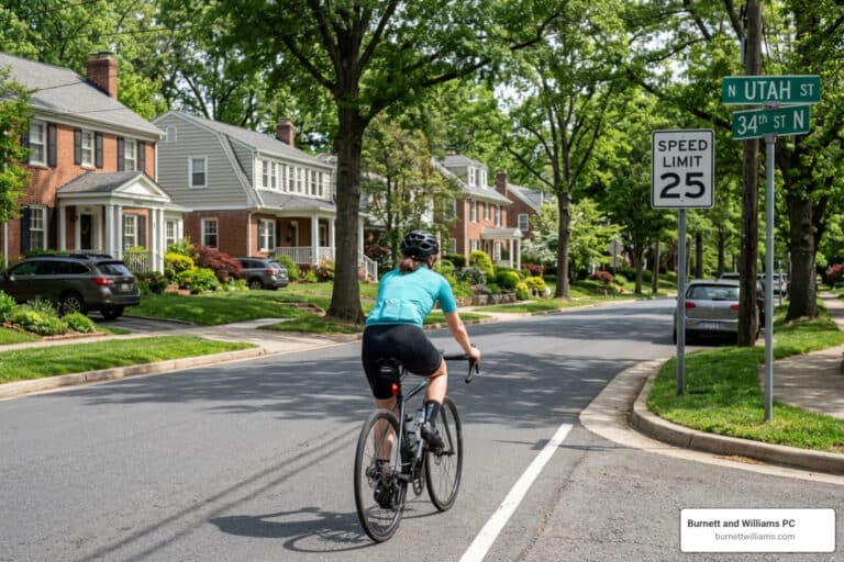 Arlington bike accident lawyer cycling through neighborhood - Arlington bike accident lawyer
